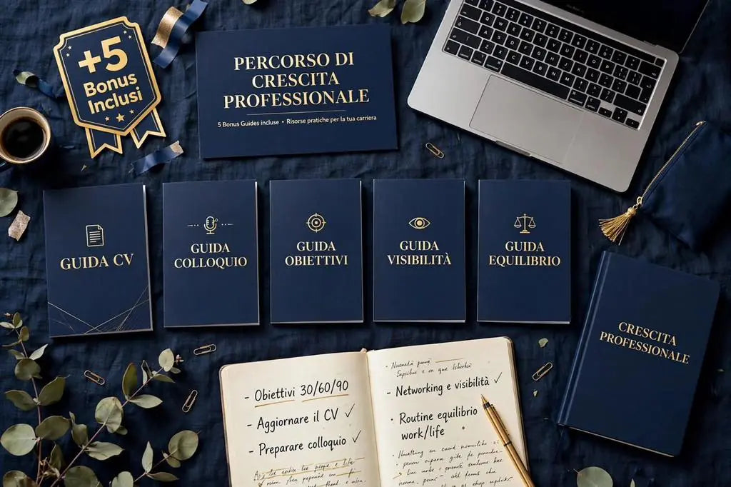 CRESCITA PROFESSIONALE - PERCORSO + 5 BONUS INCLUSI