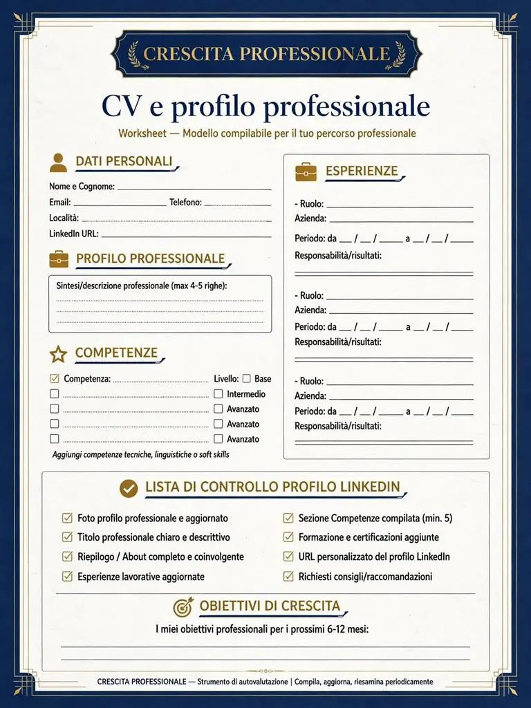 CRESCITA PROFESSIONALE - PERCORSO + 5 BONUS INCLUSI