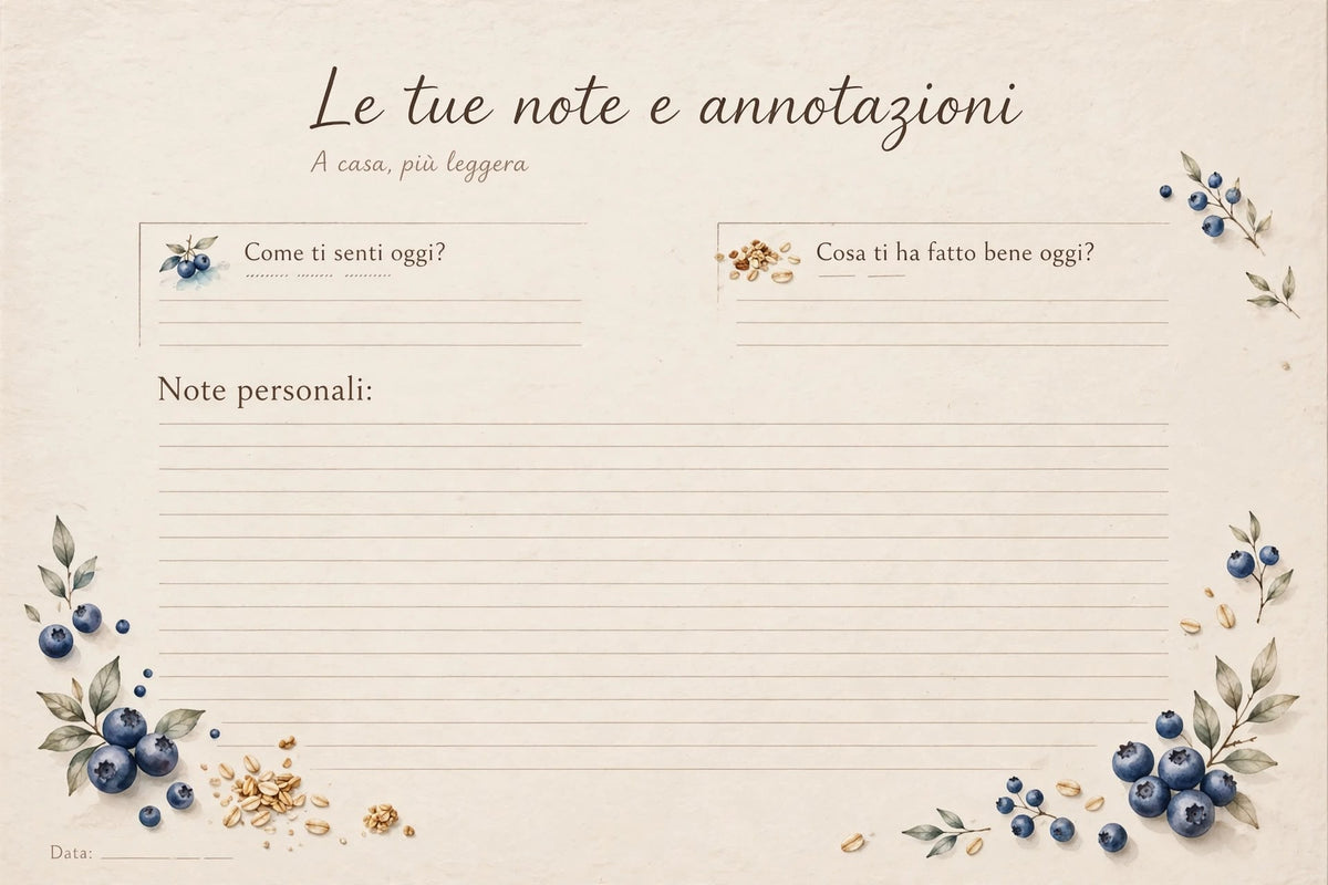 A casa, più leggera. - Percorso 28 giorni