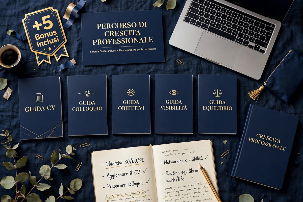 CRESCITA PROFESSIONALE - PERCORSO + 5 BONUS INCLUSI