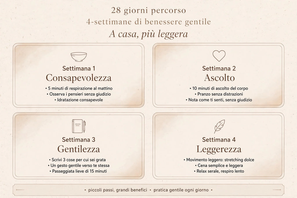 A casa, più leggera. - Percorso 28 giorni