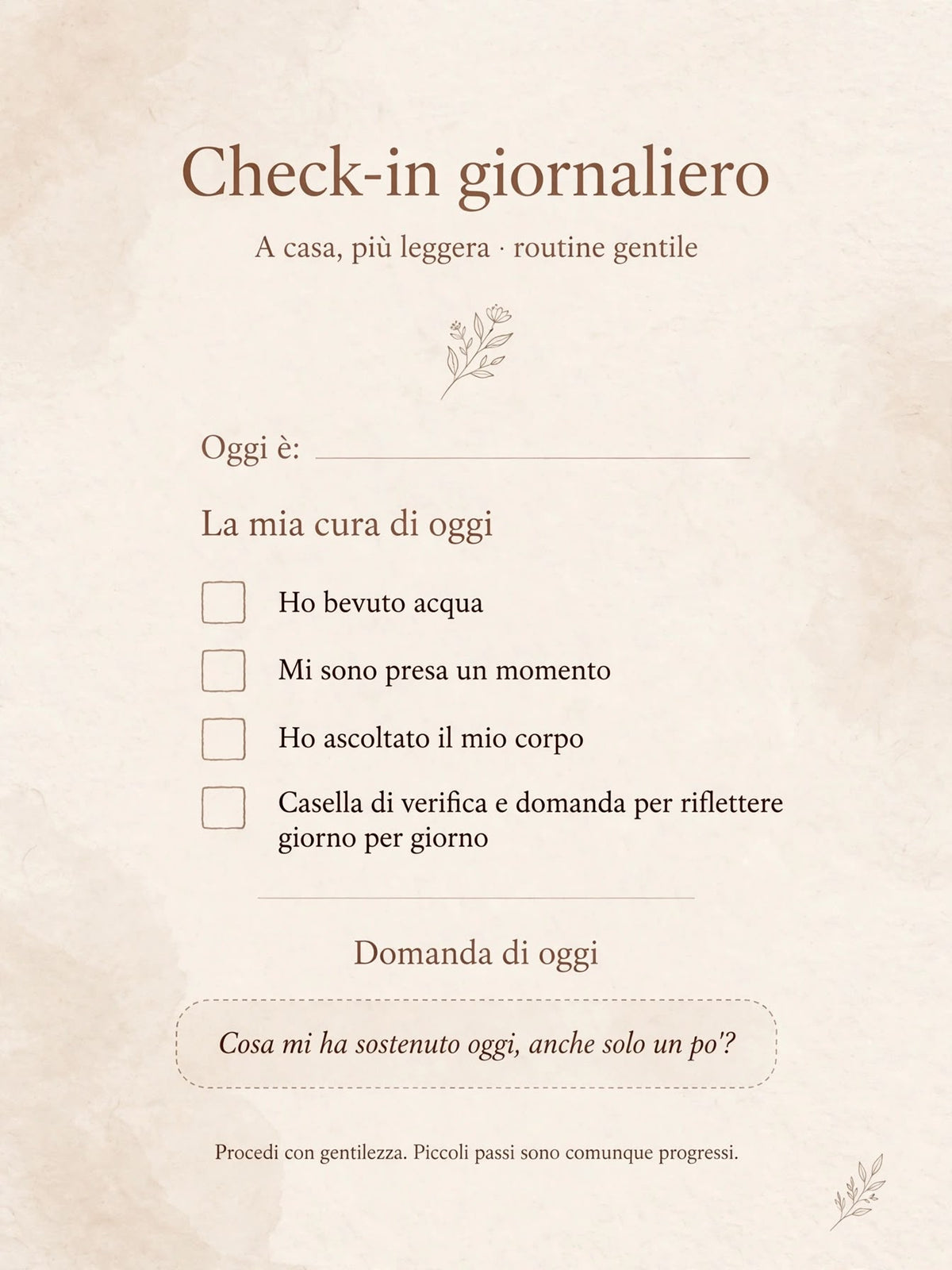 A casa, più leggera. - Percorso 28 giorni